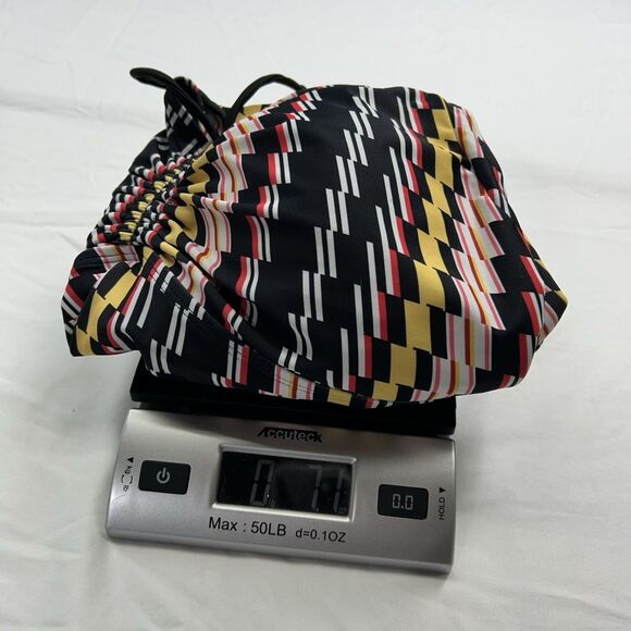 Hanna Nikole Swim Top Tankini 18 W Geometric Stripe Beach Plus Size Colorful - Picture 11 of 11